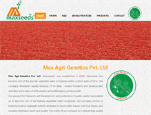 Tablet Screenshot of maxseeds.com